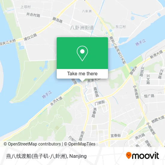 燕八线渡船(燕子矶-八卦洲) map