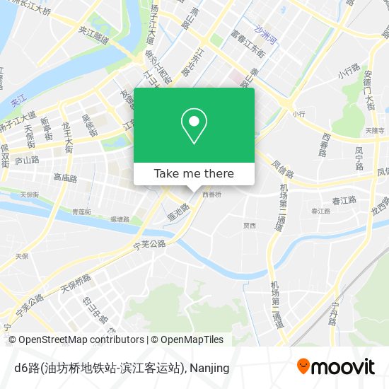 d6路(油坊桥地铁站-滨江客运站) map