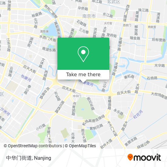 中华门街道 map