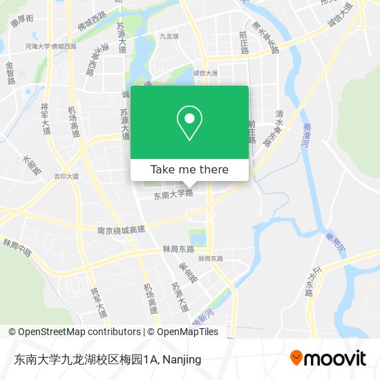 东南大学九龙湖校区梅园1A map
