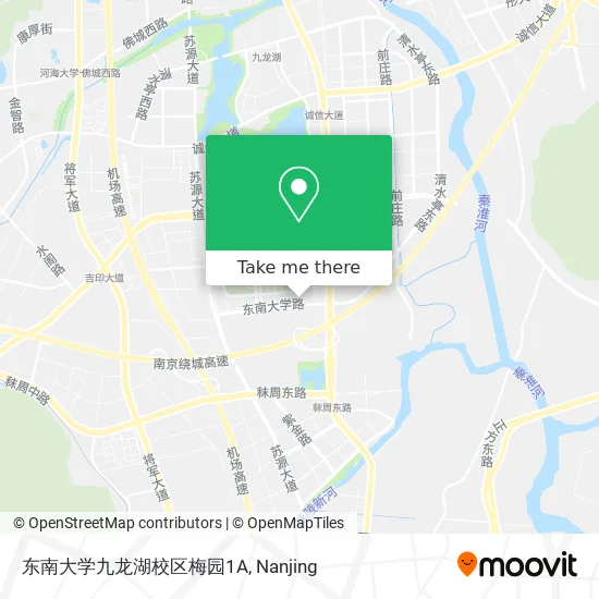 东南大学九龙湖校区梅园1A map