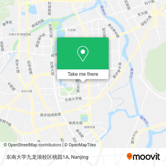 东南大学九龙湖校区桃园1A map