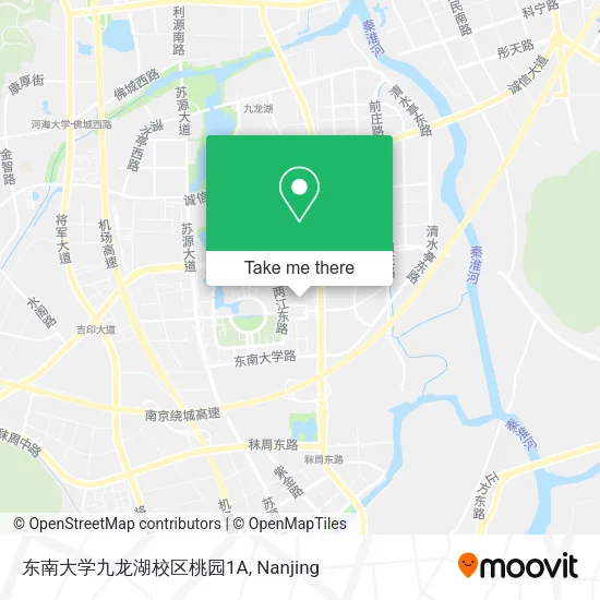 东南大学九龙湖校区桃园1A map
