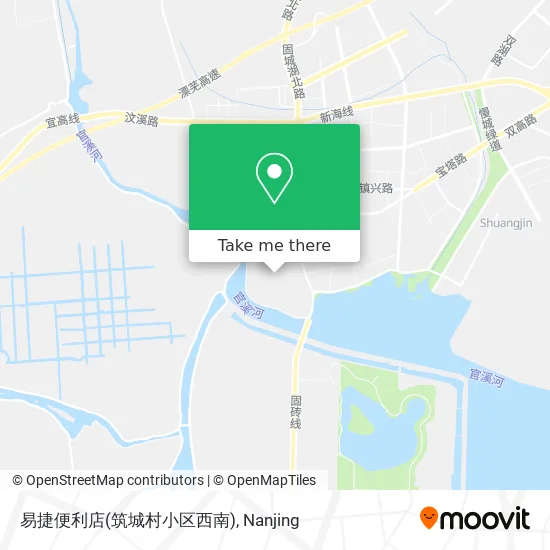 易捷便利店(筑城村小区西南) map