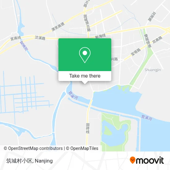 筑城村小区 map