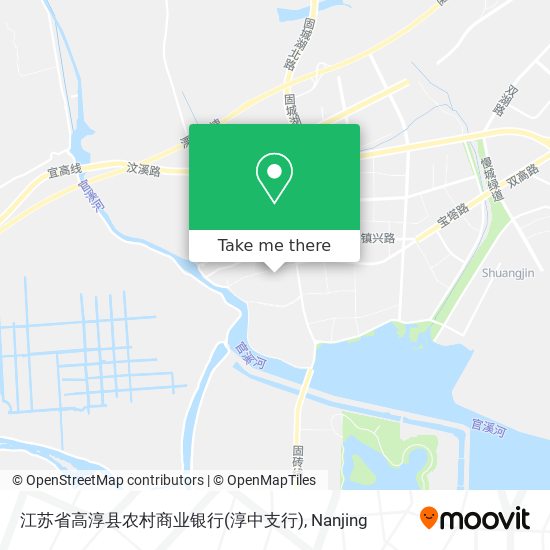 江苏省高淳县农村商业银行(淳中支行) map