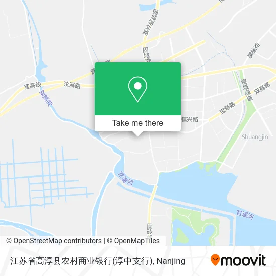 江苏省高淳县农村商业银行(淳中支行) map