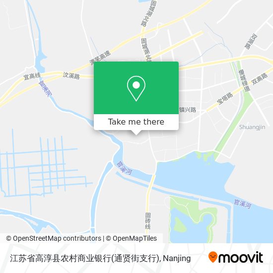 江苏省高淳县农村商业银行(通贤街支行) map