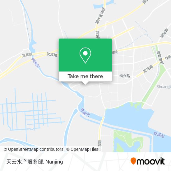 天云水产服务部 map