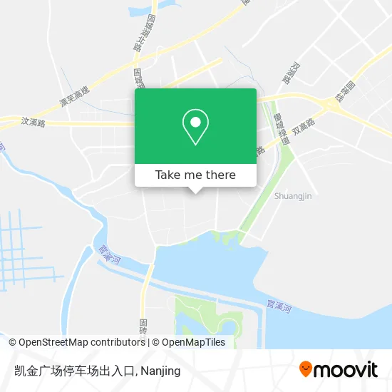 凯金广场停车场出入口 map