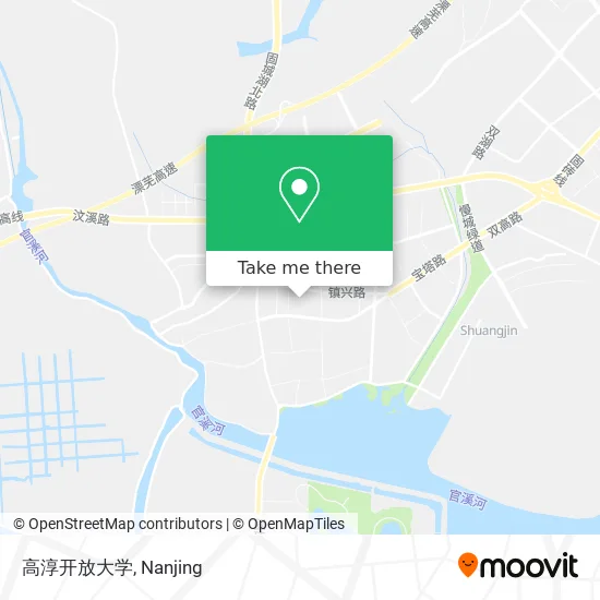 高淳开放大学 map