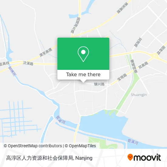 高淳区人力资源和社会保障局 map