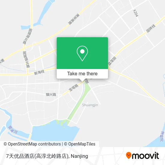 7天优品酒店(高淳北岭路店) map