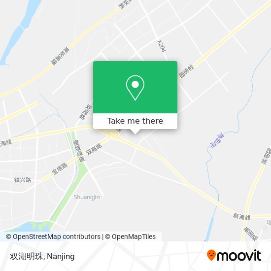 双湖明珠 map