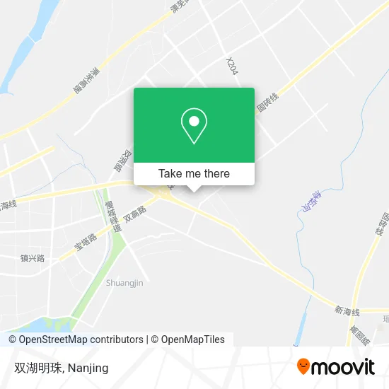 双湖明珠 map