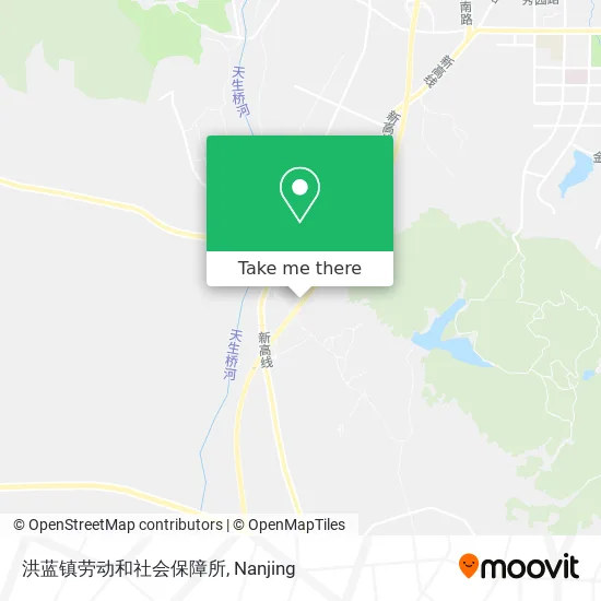 洪蓝镇劳动和社会保障所 map