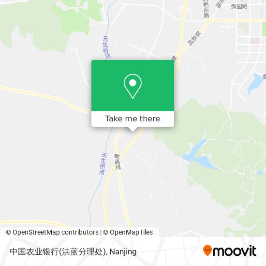 中国农业银行(洪蓝分理处) map
