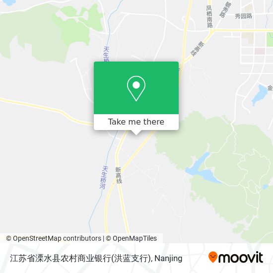 江苏省溧水县农村商业银行(洪蓝支行) map