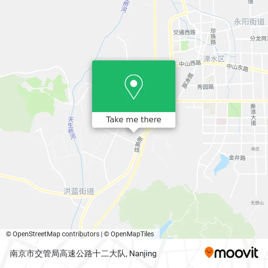 南京市交管局高速公路十二大队 map