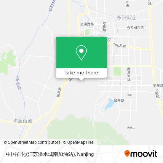 中国石化(江苏溧水城南加油站) map