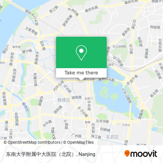 东南大学附属中大医院（北院） map
