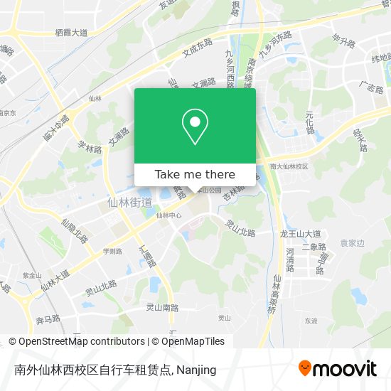 南外仙林西校区自行车租赁点 map