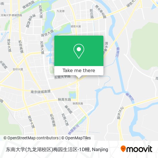 东南大学(九龙湖校区)梅园生活区-1D幢 map