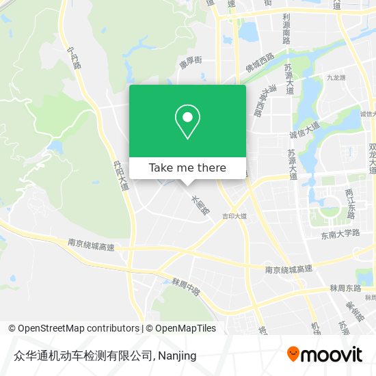 众华通机动车检测有限公司 map