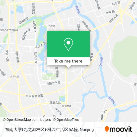 东南大学(九龙湖校区)-桃园生活区5A幢 map