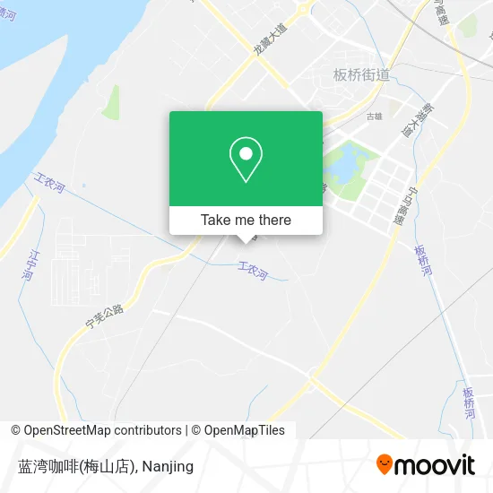 蓝湾咖啡(梅山店) map