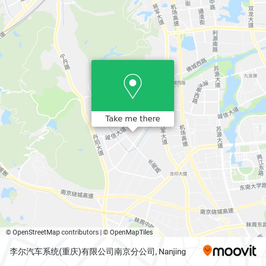 李尔汽车系统(重庆)有限公司南京分公司 map