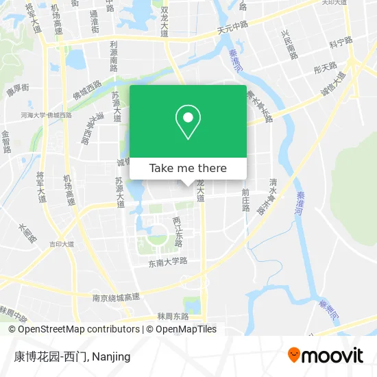 康博花园-西门 map