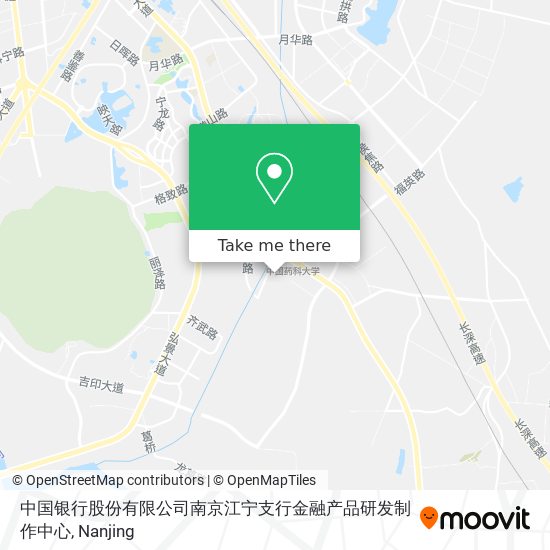 中国银行股份有限公司南京江宁支行金融产品研发制作中心 map