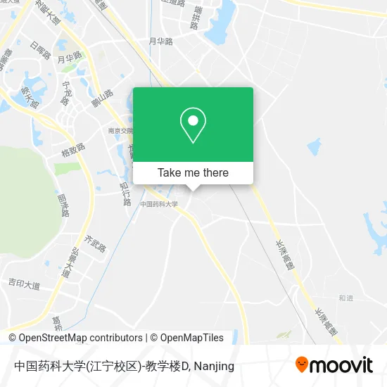 中国药科大学(江宁校区)-教学楼D map