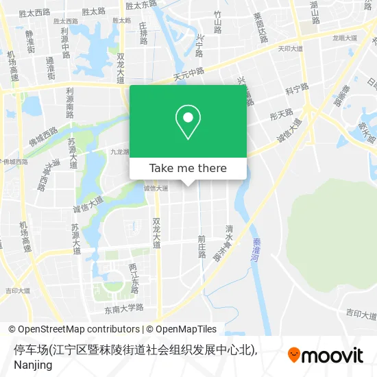 停车场(江宁区暨秣陵街道社会组织发展中心北) map