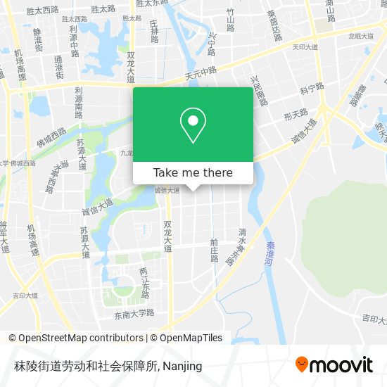 秣陵街道劳动和社会保障所 map