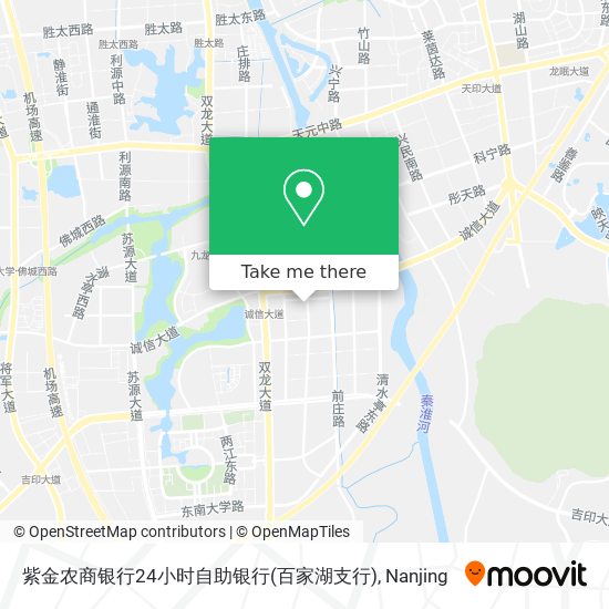 紫金农商银行24小时自助银行(百家湖支行) map