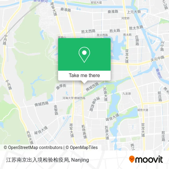 江苏南京出入境检验检疫局 map