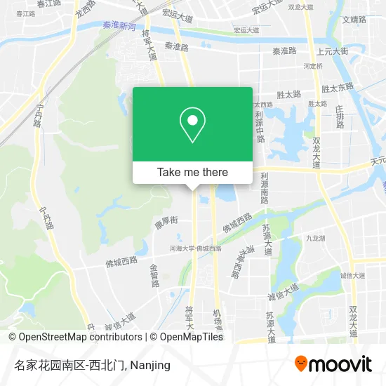 名家花园南区-西北门 map