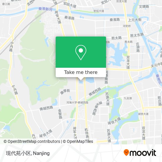 现代苑小区 map