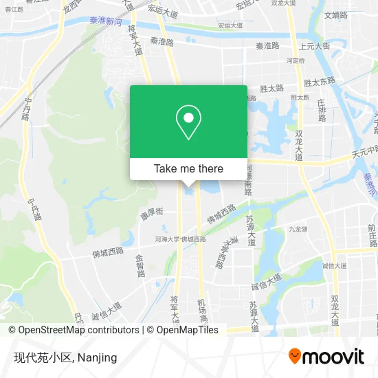 现代苑小区 map