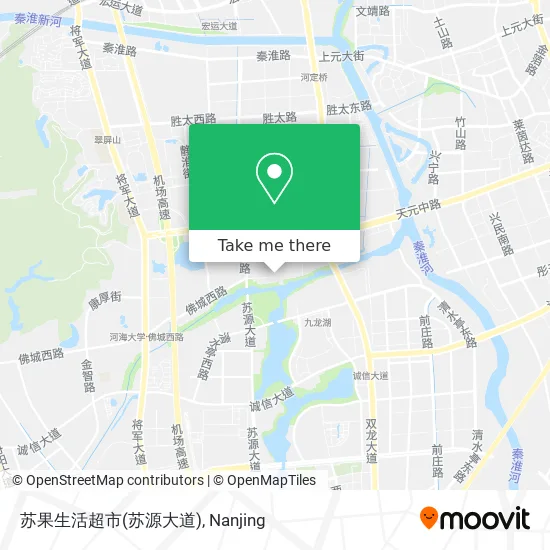 苏果生活超市(苏源大道) map