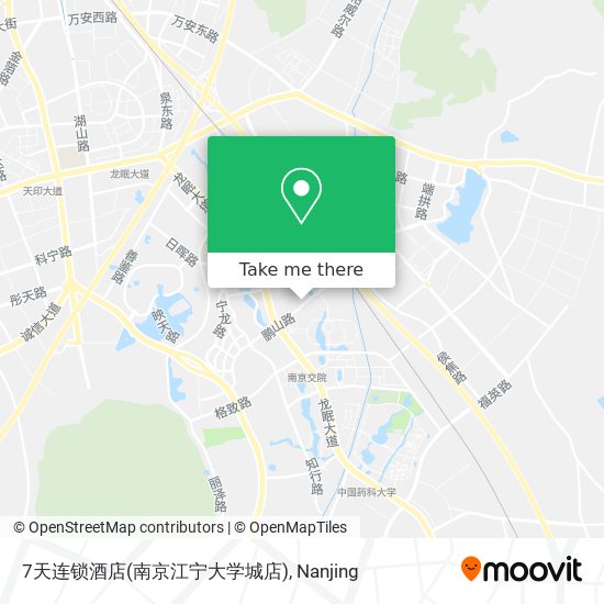7天连锁酒店(南京江宁大学城店) map