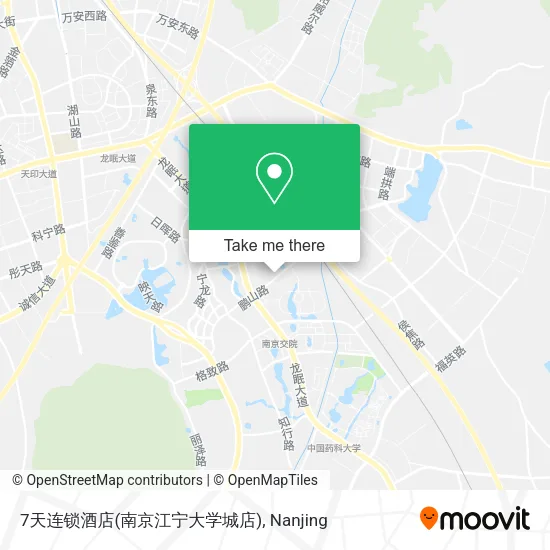 7天连锁酒店(南京江宁大学城店) map