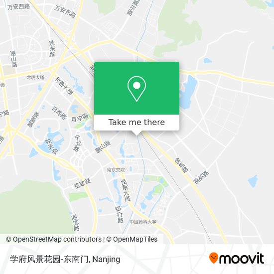 学府风景花园-东南门 map
