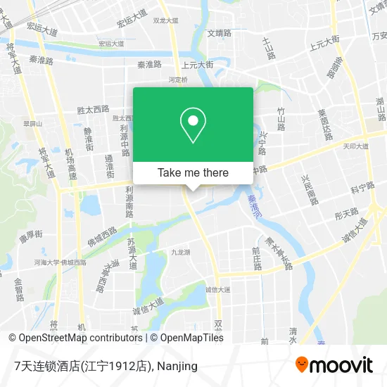 7天连锁酒店(江宁1912店) map