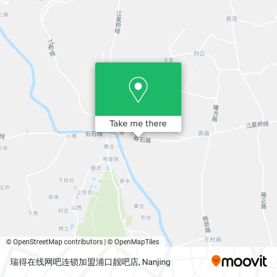 瑞得在线网吧连锁加盟浦口靓吧店 map