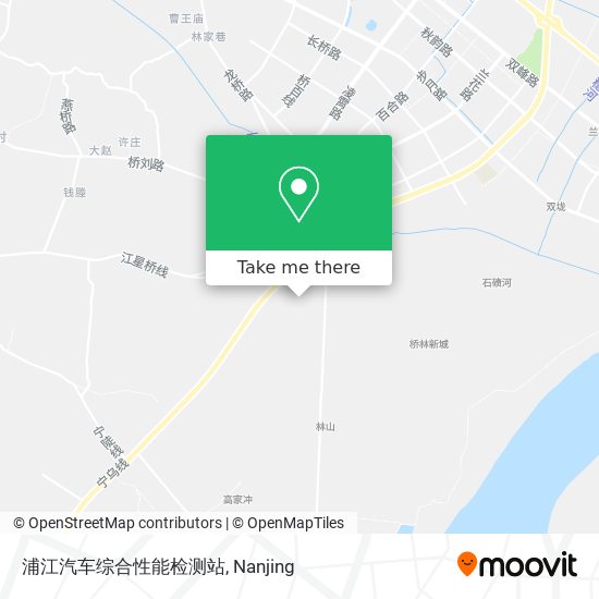 浦江汽车综合性能检测站 map