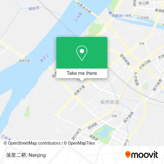 落星二桥 map