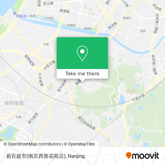 易百超市(南京西善花苑店) map